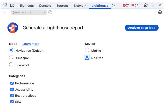 Google Lighthouse